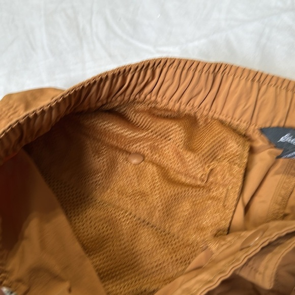 Eddie Bauer Large Brown Nylon Tan Cargo Shorts With Belt Camping Pocket - Picture 5 of 7